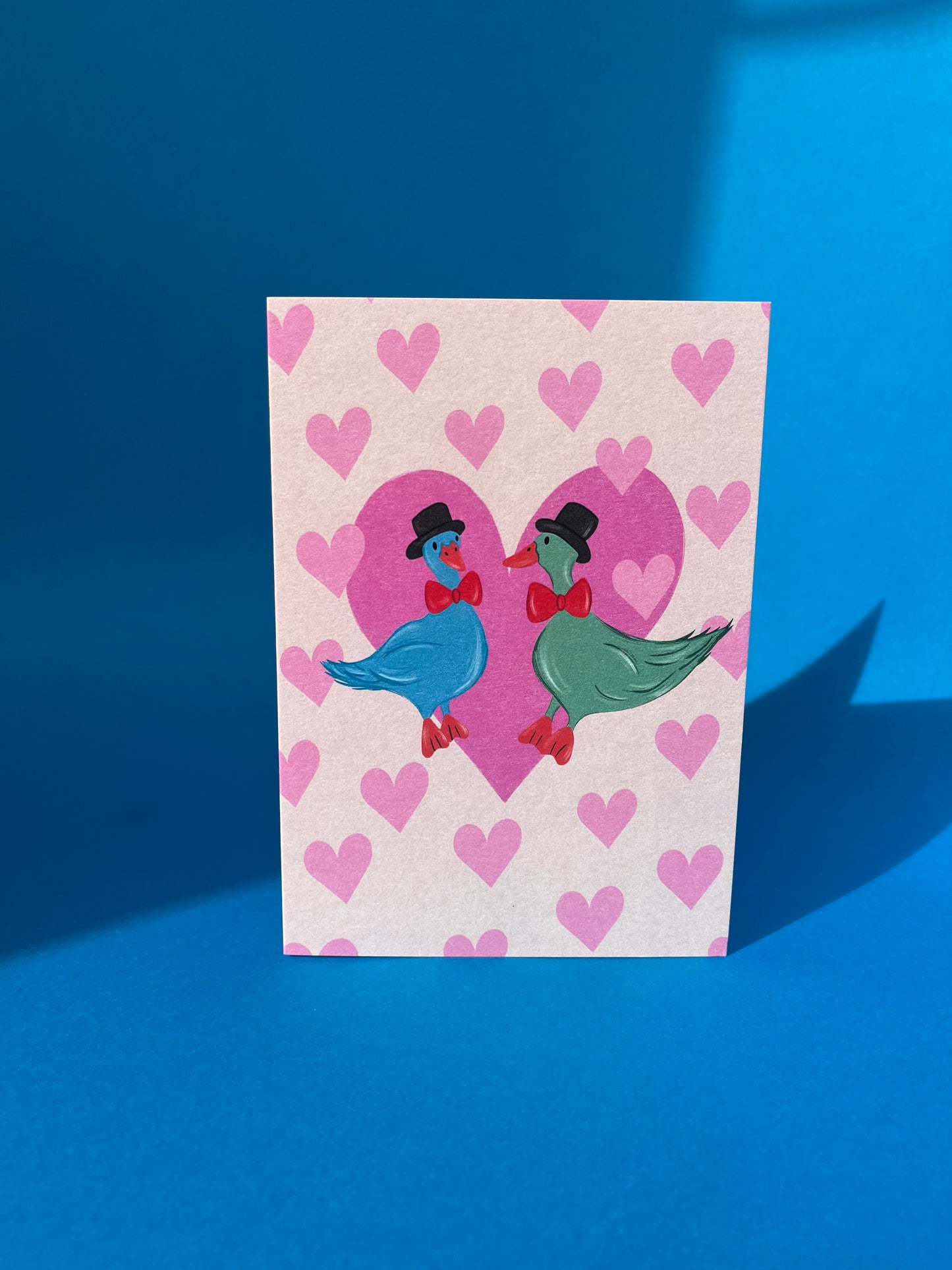 Male Wedding Ducks Card