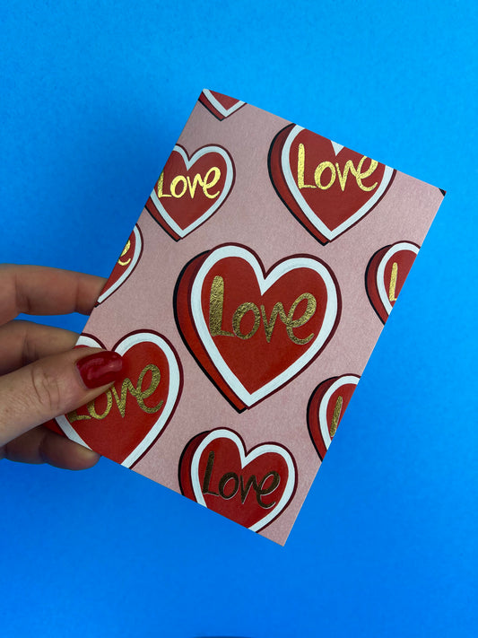 Love Hearts,  Card