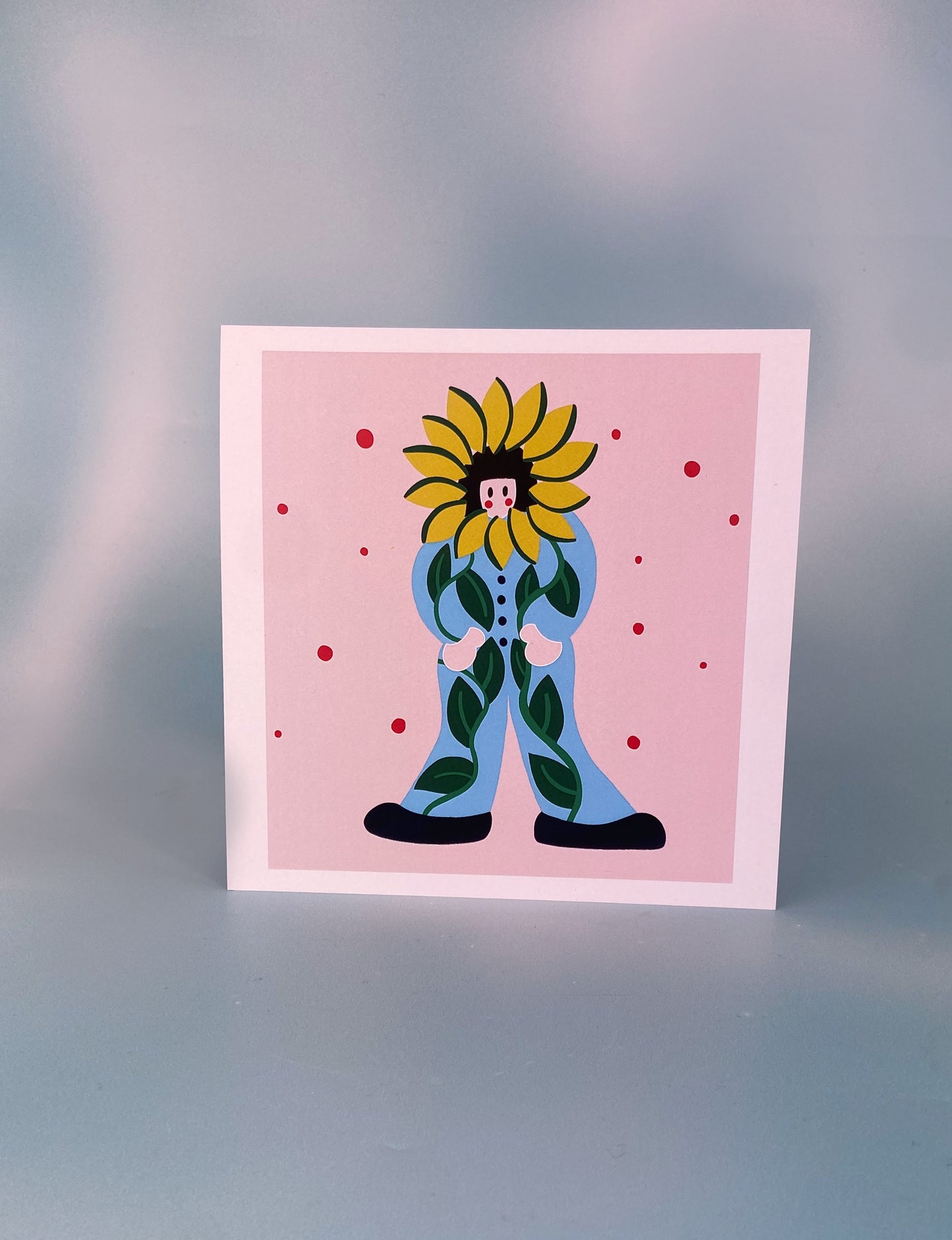 Sunflower, Children's Vintage Dress Up Print, Mini Print