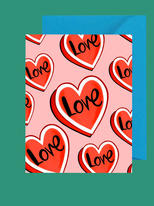 Love Hearts,  Card