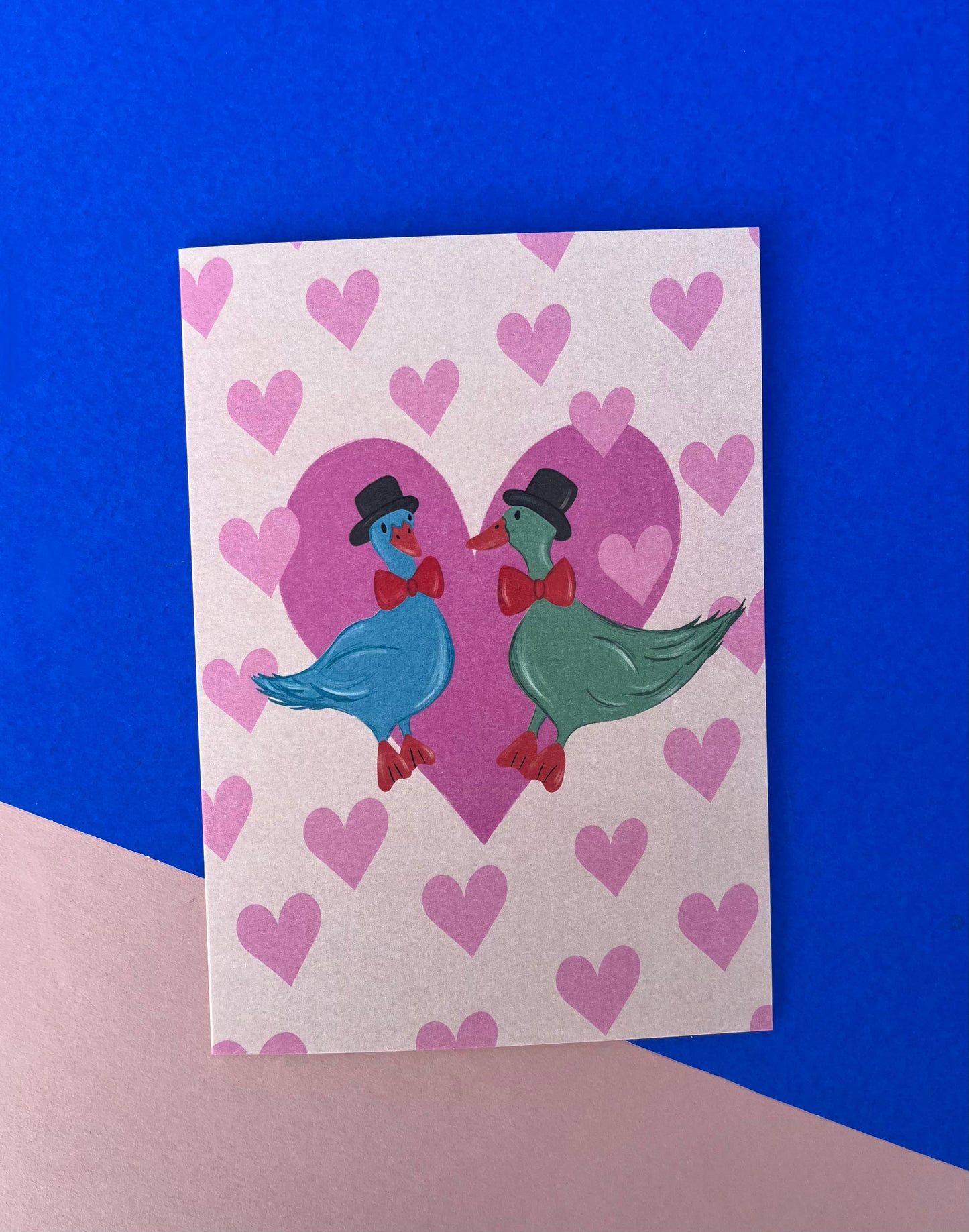 Male Wedding Ducks Card