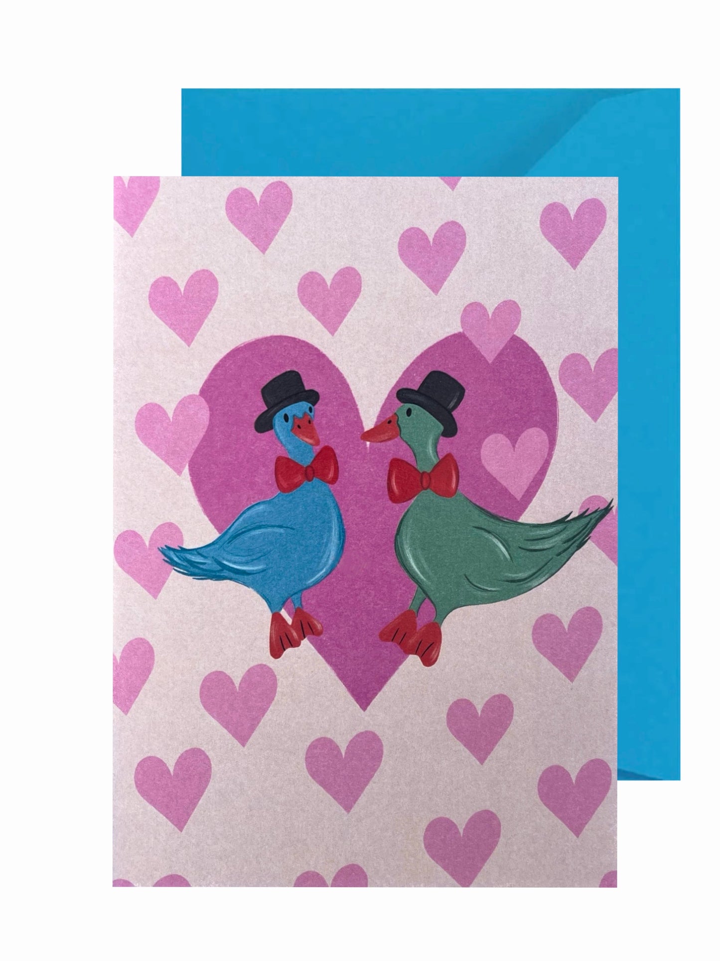 Male Wedding Ducks Card