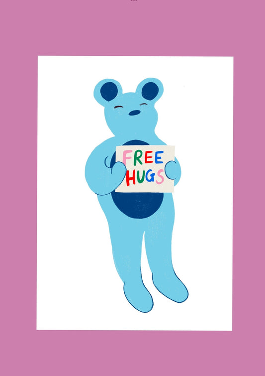 Bear Free Hugs Print