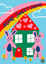 Load image into Gallery viewer, Home Sweet Home, Rabbit Card
