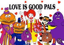 Load image into Gallery viewer, Love Is Good Pals, McDonalds Postcard
