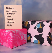 Load image into Gallery viewer, Neon Pink Marble Wrapping Paper
