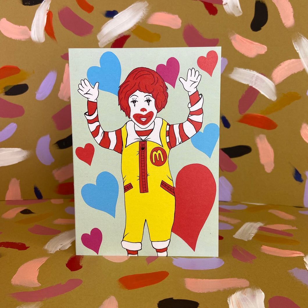 Ronald McDonald Love Card