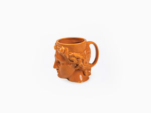 Apollo Greco Roman Greek God, Tan Cup