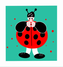 Load image into Gallery viewer, Ladybird, Children&#39;s Vintage Dress Up Print, Mini Print

