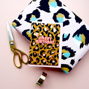 Leopard Print Gift Wrap