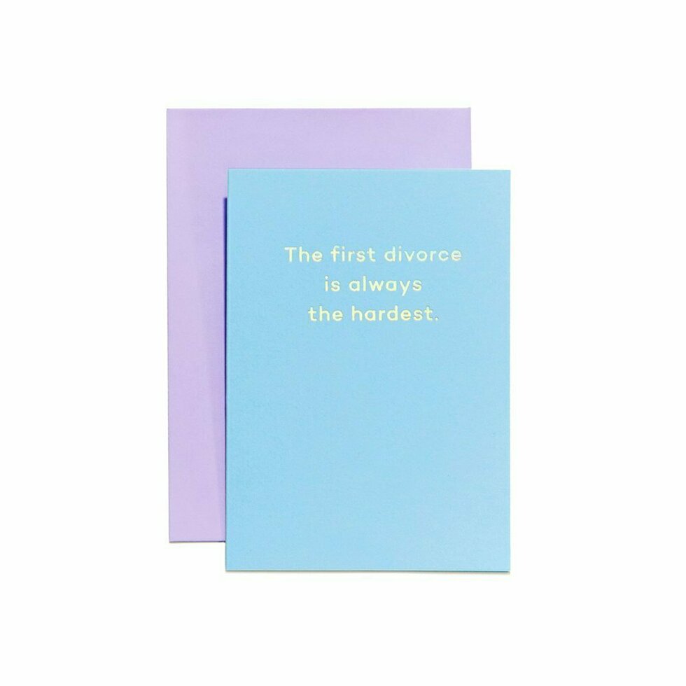 The First Divorce Is Always The Hardest, Card