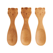 Load image into Gallery viewer, Tiger Baby Bamboo Spoons, Set of 3
